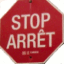 Verkehrzeichen Kanada bilinguales Stoppschild