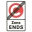 Verkehrzeichen UK Central London Congestion Zone Ausfahrt